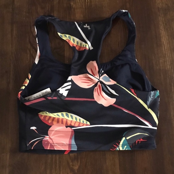 JoyLab Tropical Print Longline Sports Bra | Size Small - Picture 6 of 6